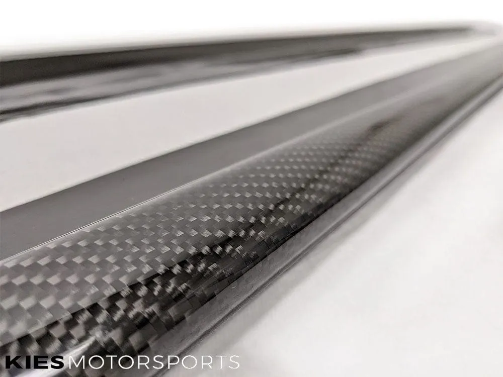 2014-2020 BMW 4 Series (F32 / F33) 3D Style Carbon Fiber Side Skirt Extensions (Pair)
