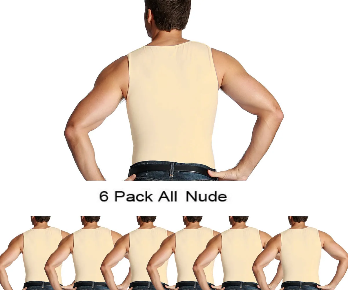 6-Pack Insta Slim Compression Muscle Tank MS0006 by InstantFigure - InstaSlim - InstantRecoveryMD