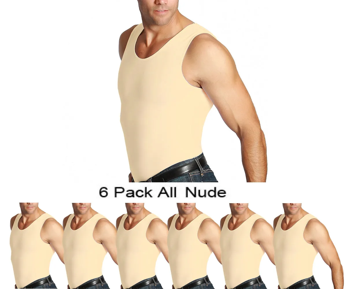6-Pack Insta Slim Compression Muscle Tank MS0006 by InstantFigure - InstaSlim - InstantRecoveryMD
