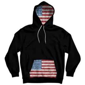 American Flag Pocket Hoodie