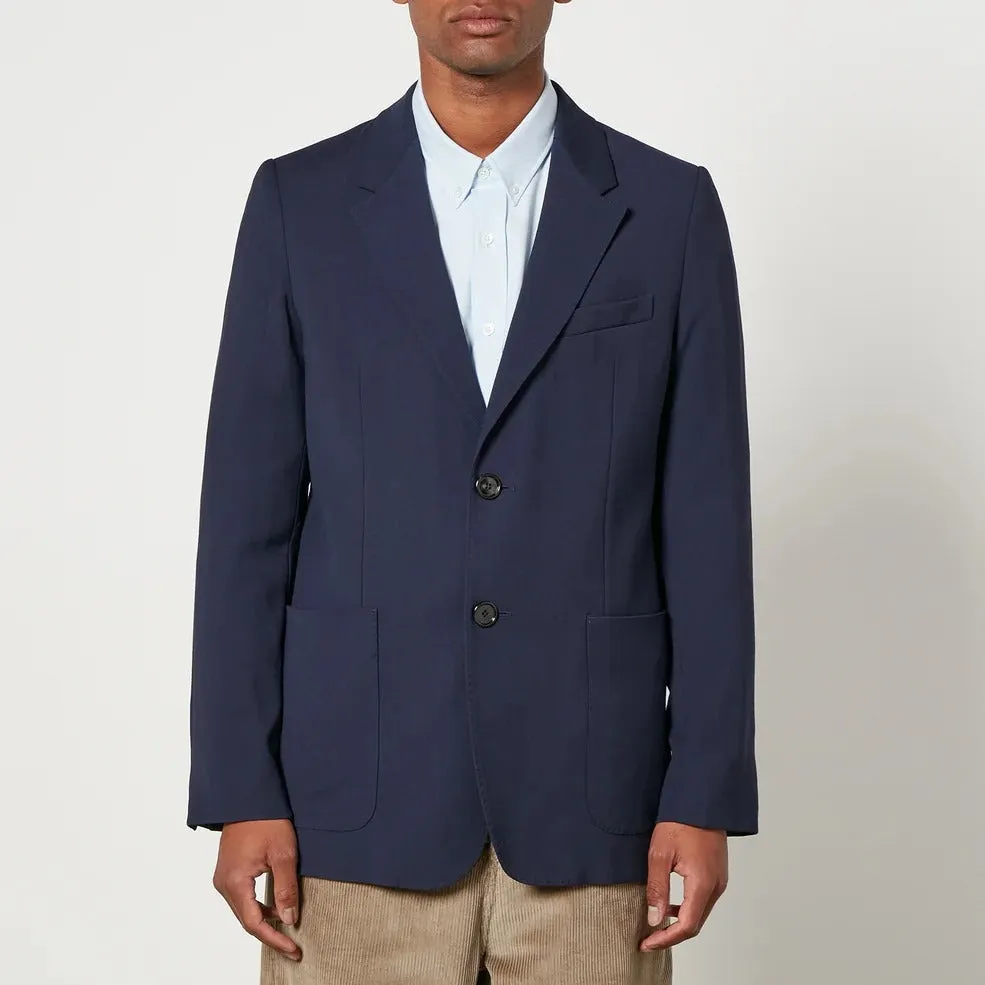 Ami Mens Regular Fit Italian Two Button Blazer Sport Coat EU 48 US 38R Navy Blue