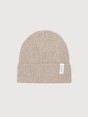 Beanie Marcello Unisex Beige Recycled Cashmere | Rifò