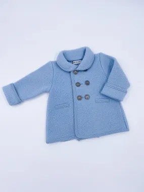 Beautiful Blue Merino Wool coat