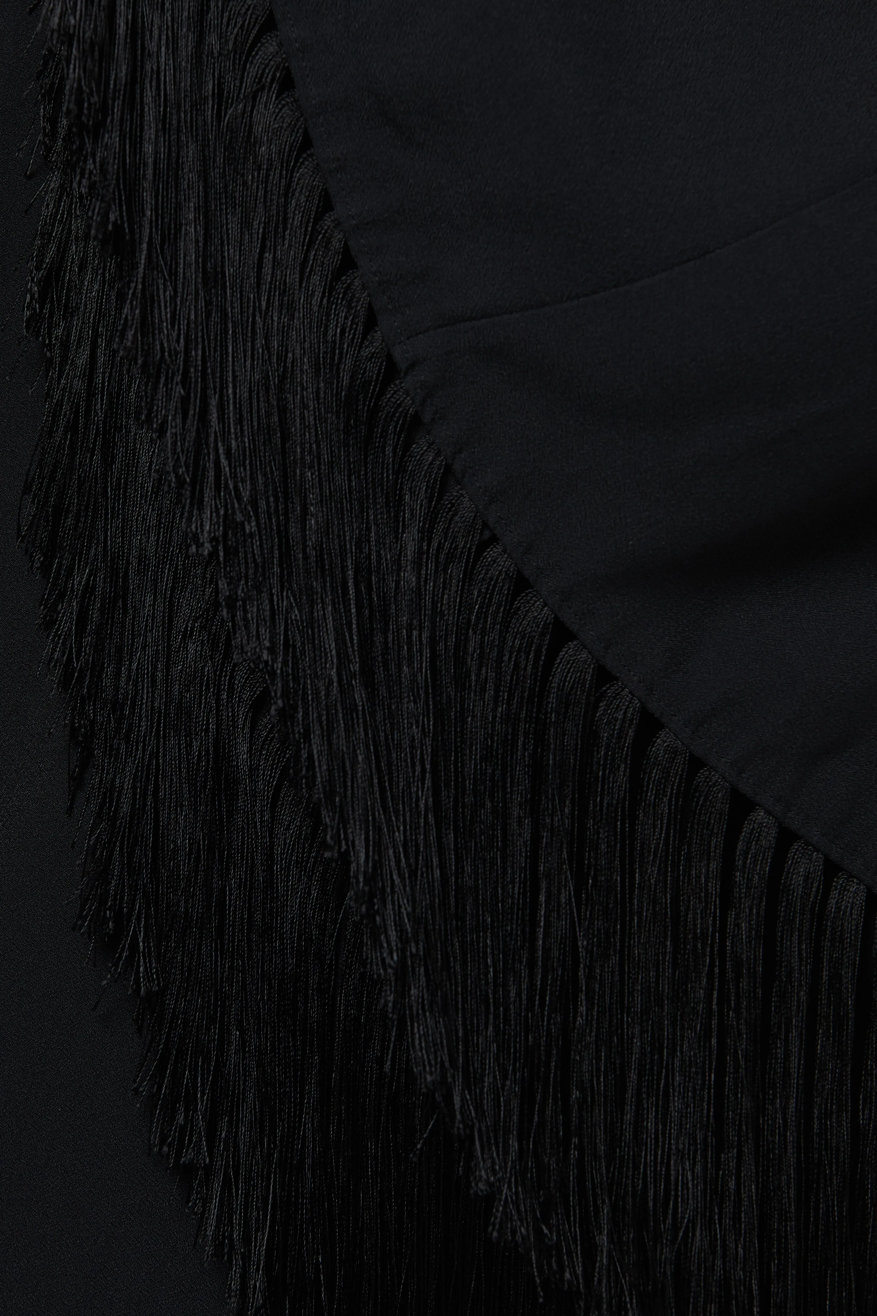 Black Fringed Magnifique Dress