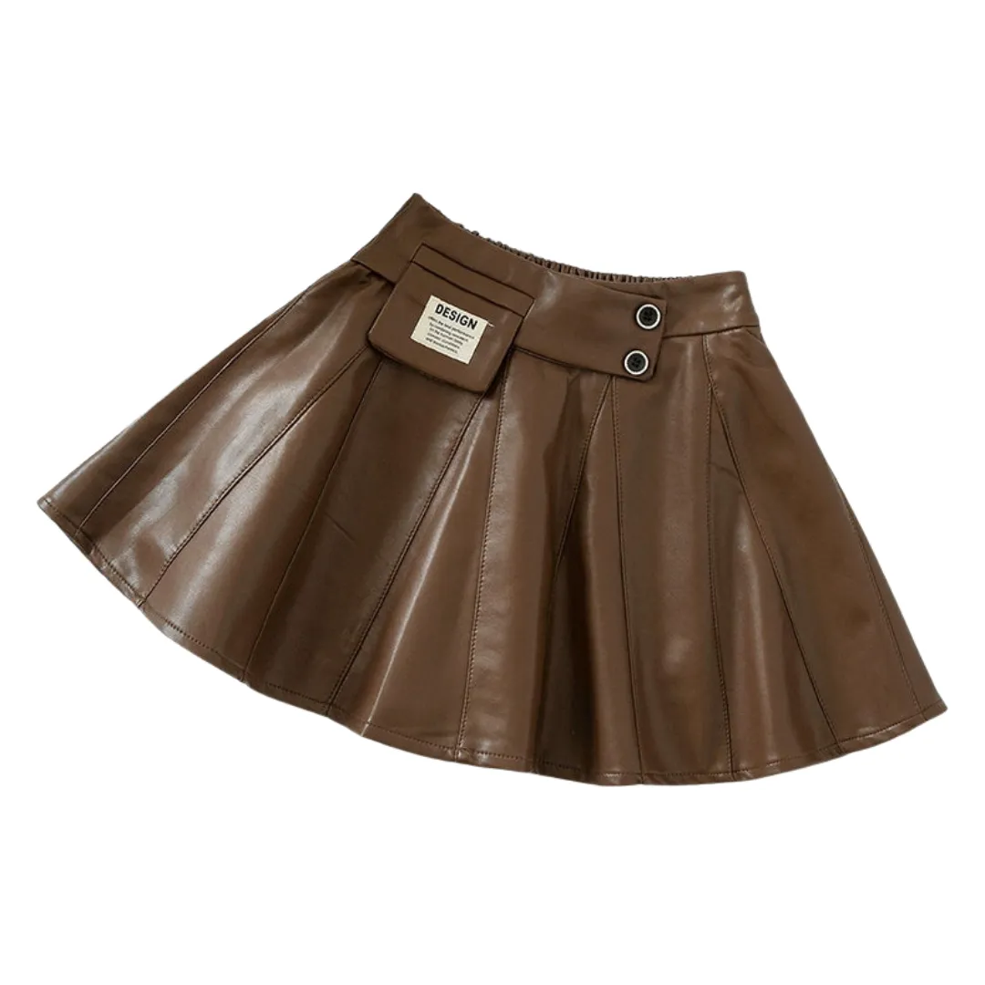 Black Leather Skirt