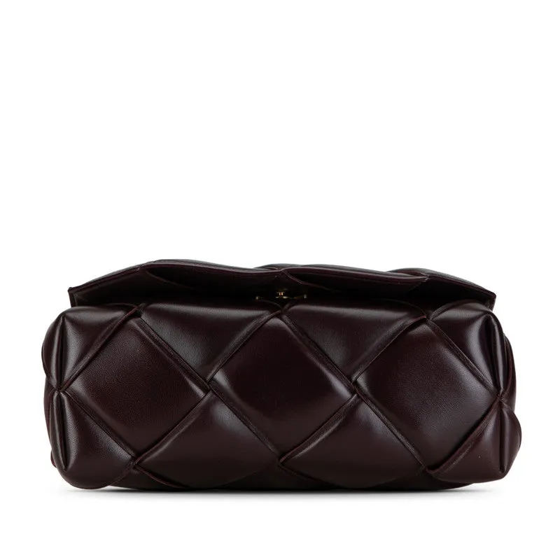 Bottega Veneta Leather Maxi Intrecciato Shoulder Bag