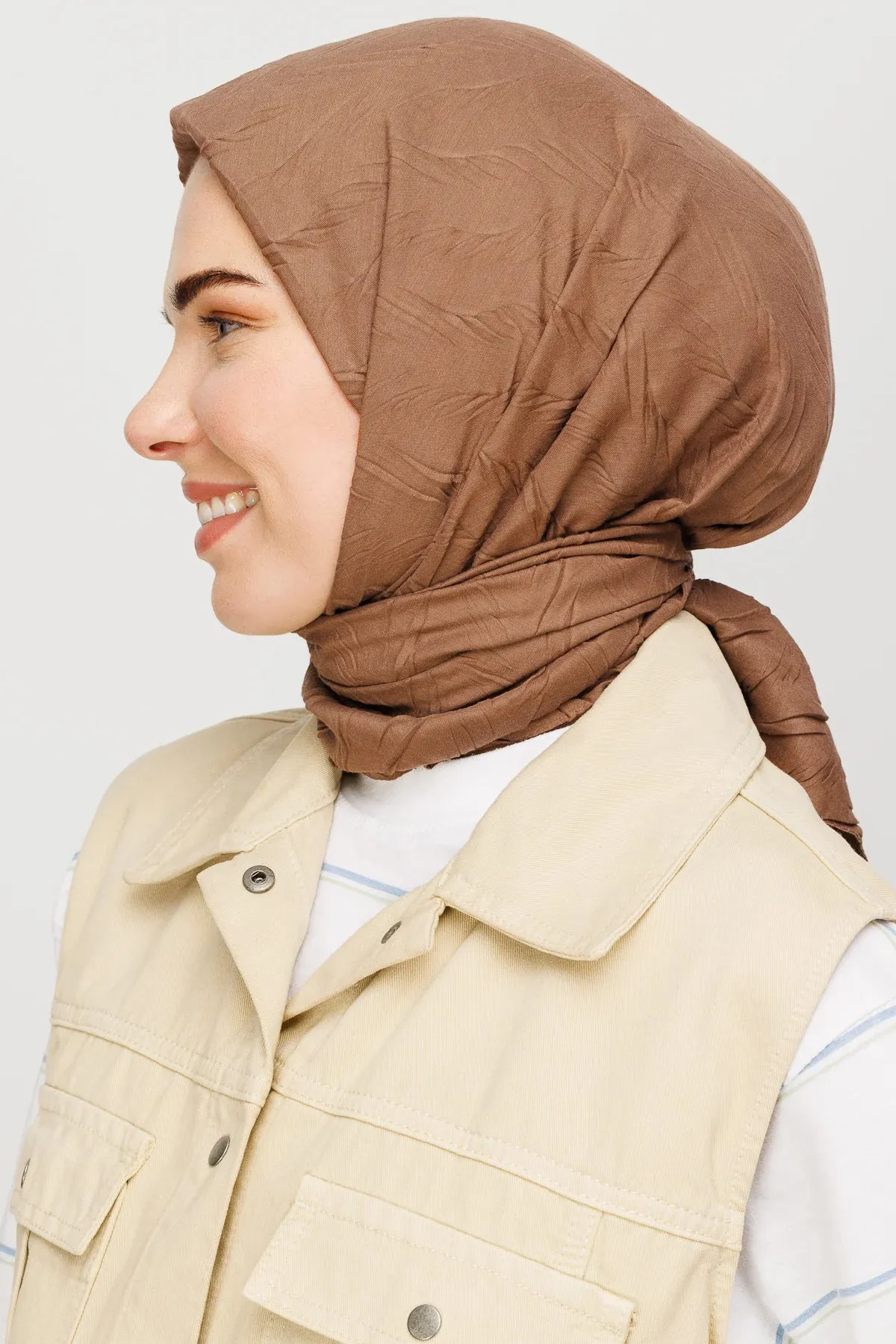 Canyon Pleated Bamboo Square Scarf