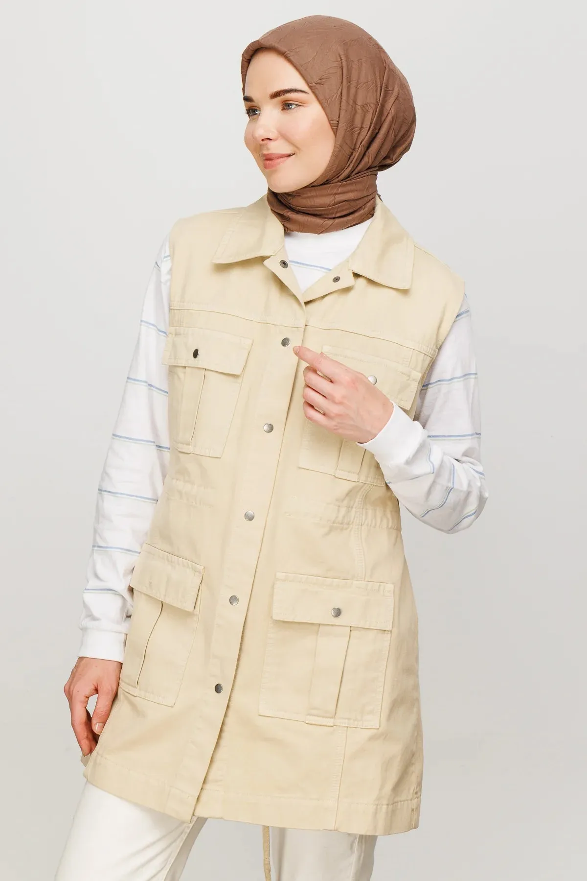 Canyon Pleated Bamboo Square Scarf