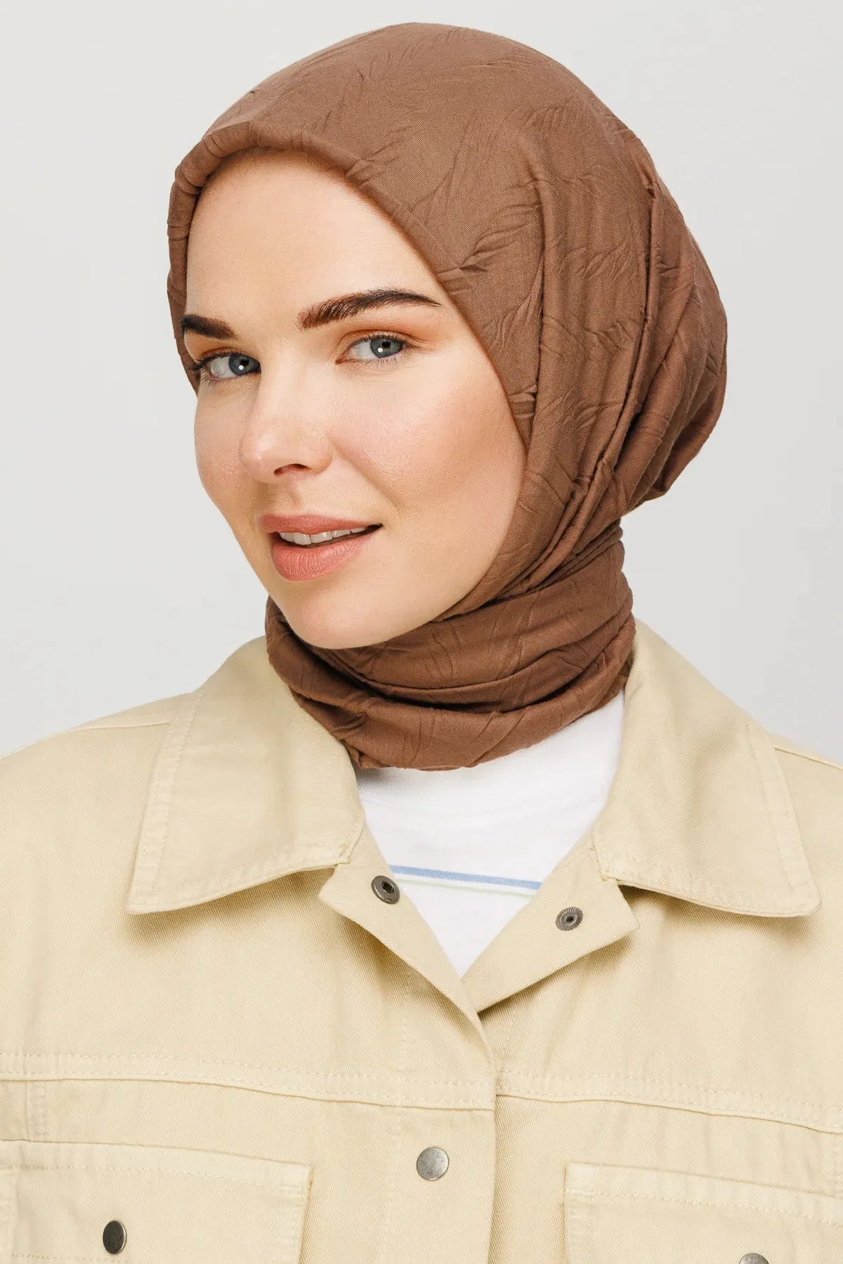 Canyon Pleated Bamboo Square Scarf