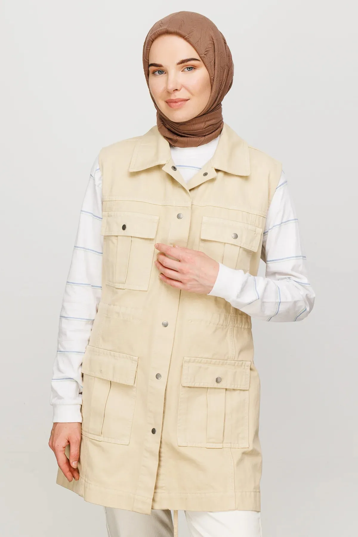 Canyon Pleated Bamboo Square Scarf