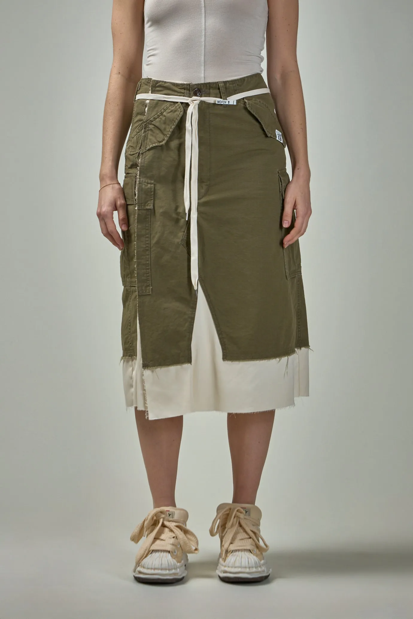 Cargo Shorts Pasted Skirt