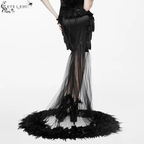 'Catharsis' Gothic Fishtail Skirt
