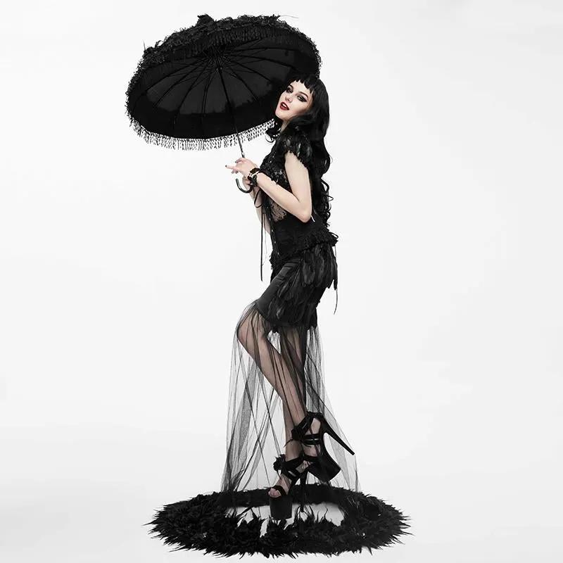 'Catharsis' Gothic Fishtail Skirt
