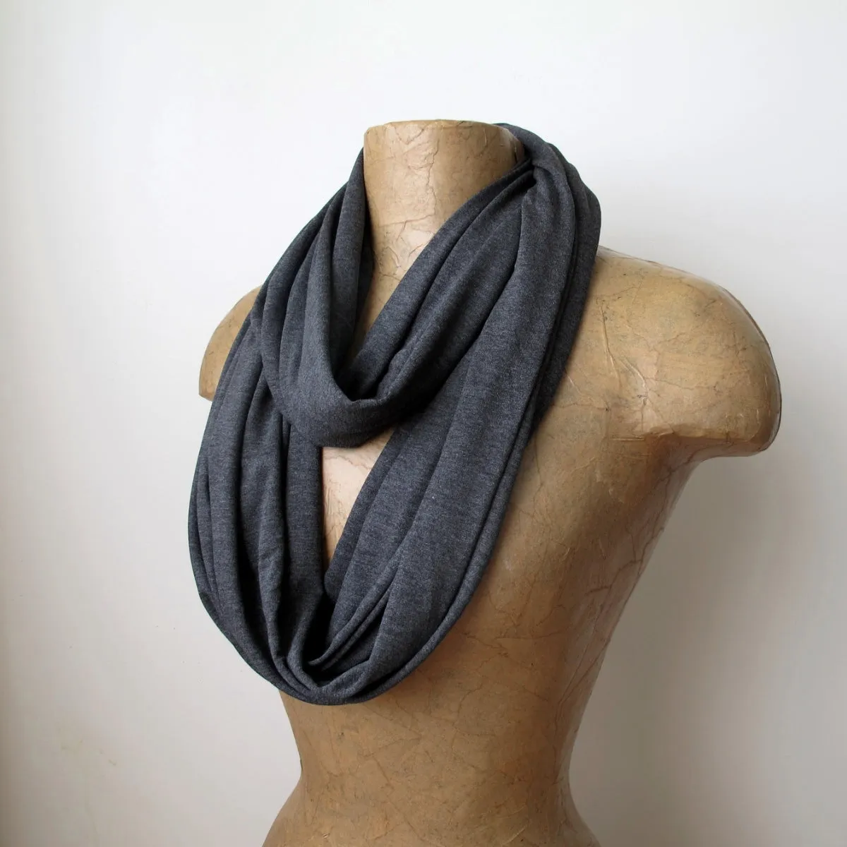 CHARCOAL GRAY Infinity Scarf