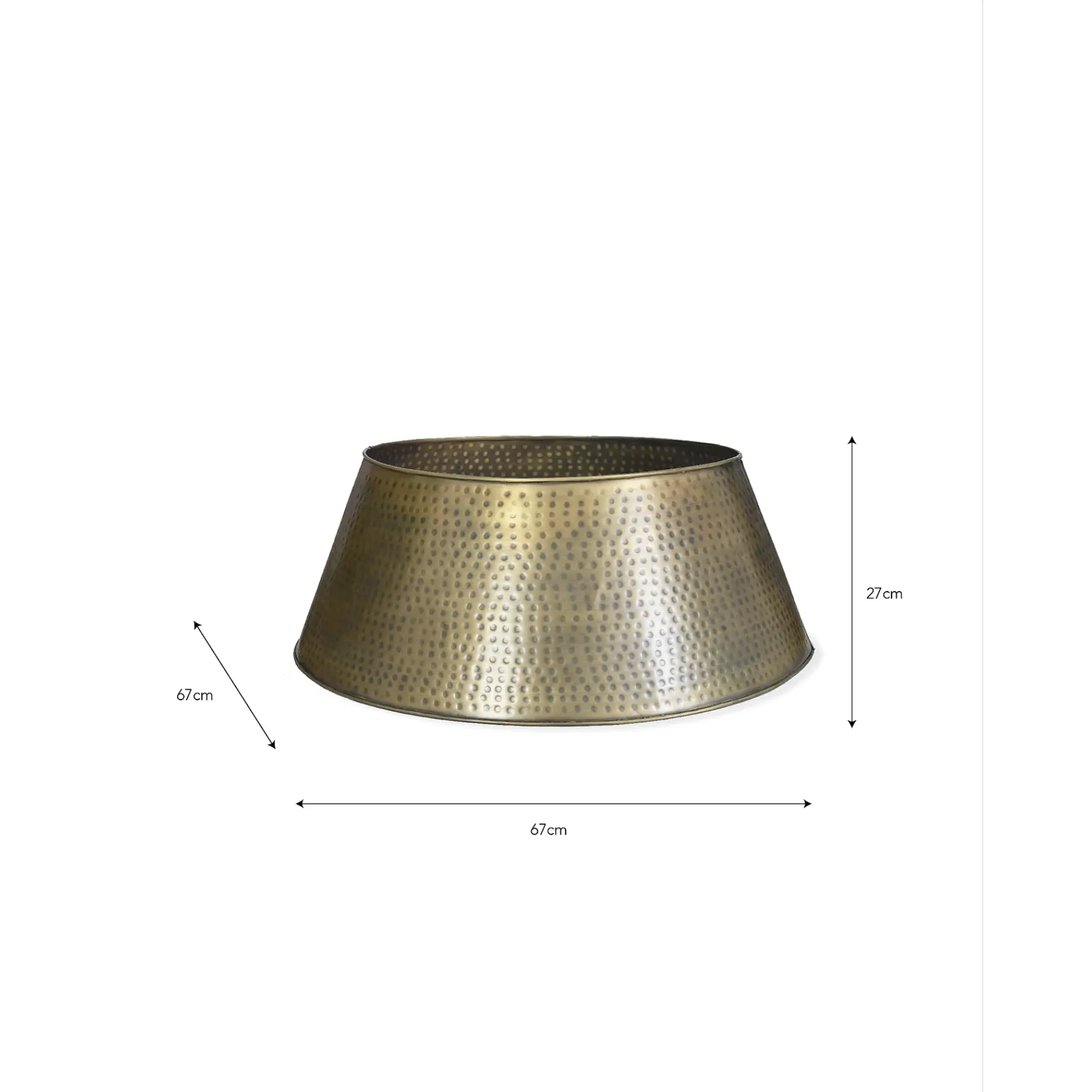 Christmas Tree Skirt Antique Brass