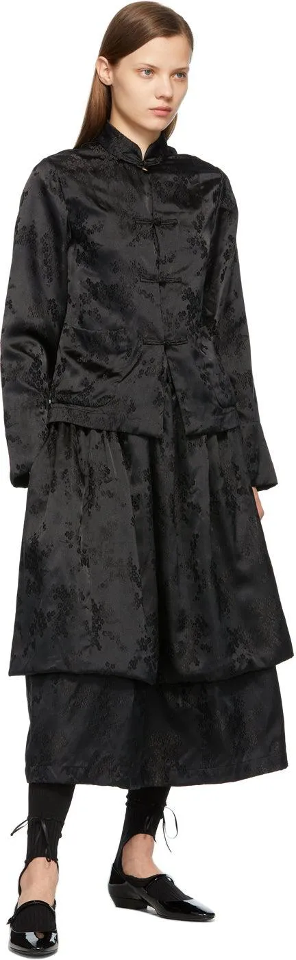 Comme des GarÃ§ons Comme des GarÃ§ons Black Jacquard Layered Skirt