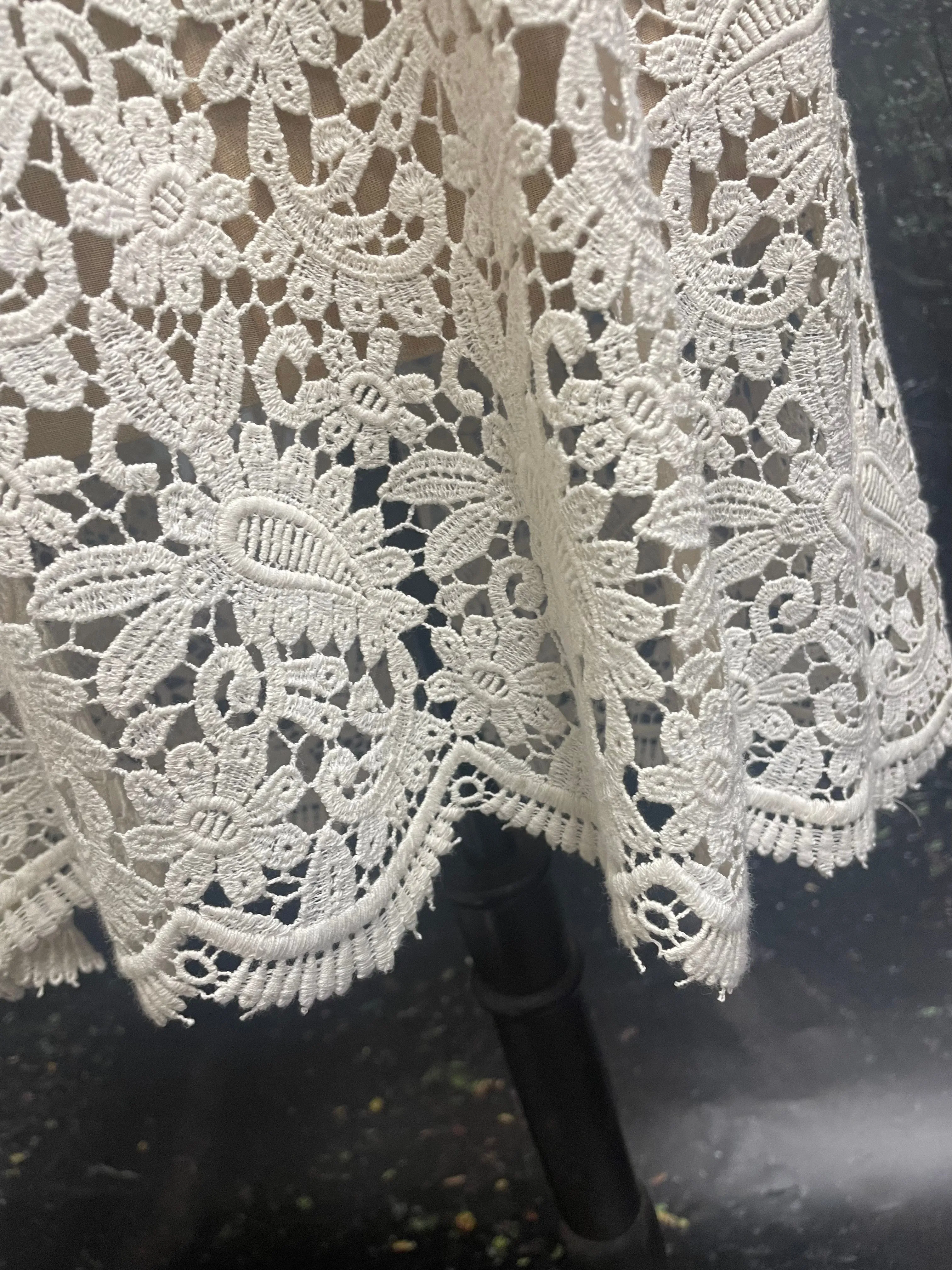 Cream lace cami