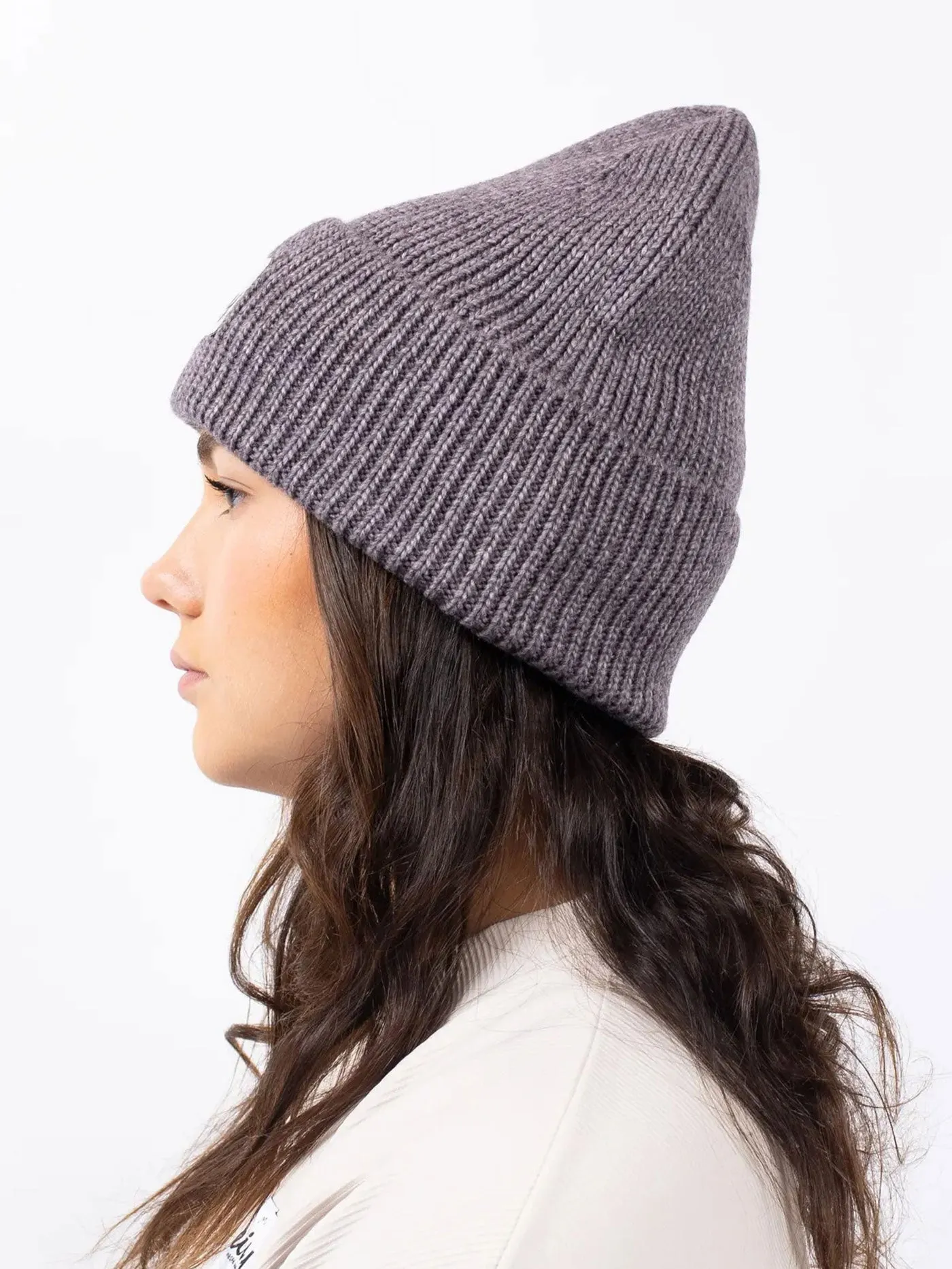 Easter Rib Wool Grey Melange Beanie