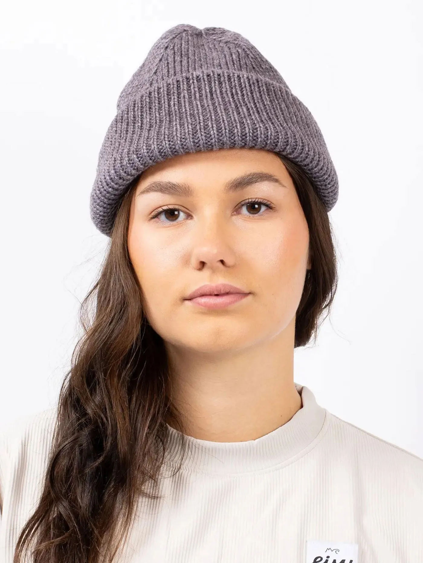 Easter Rib Wool Grey Melange Beanie
