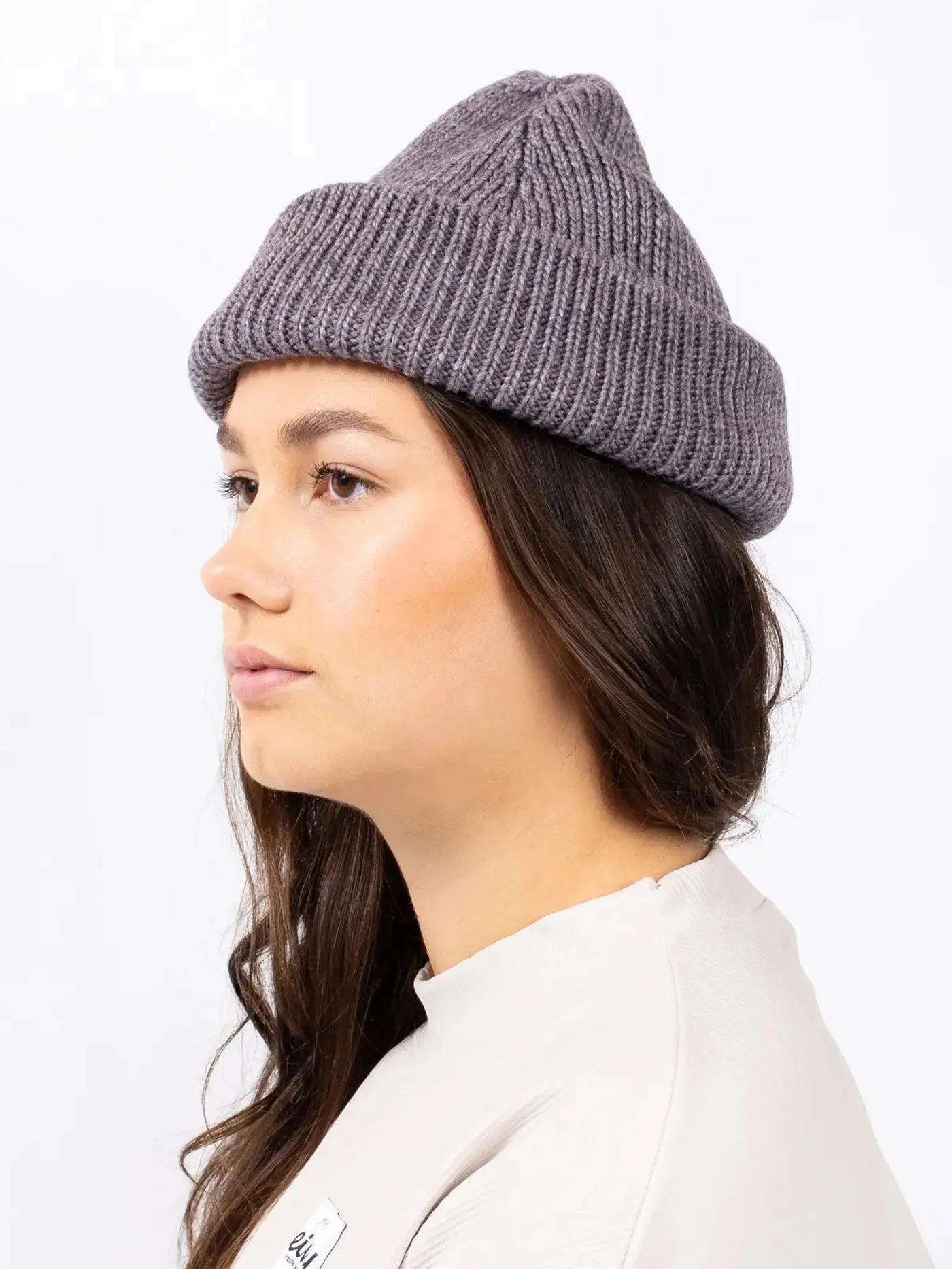 Easter Rib Wool Grey Melange Beanie