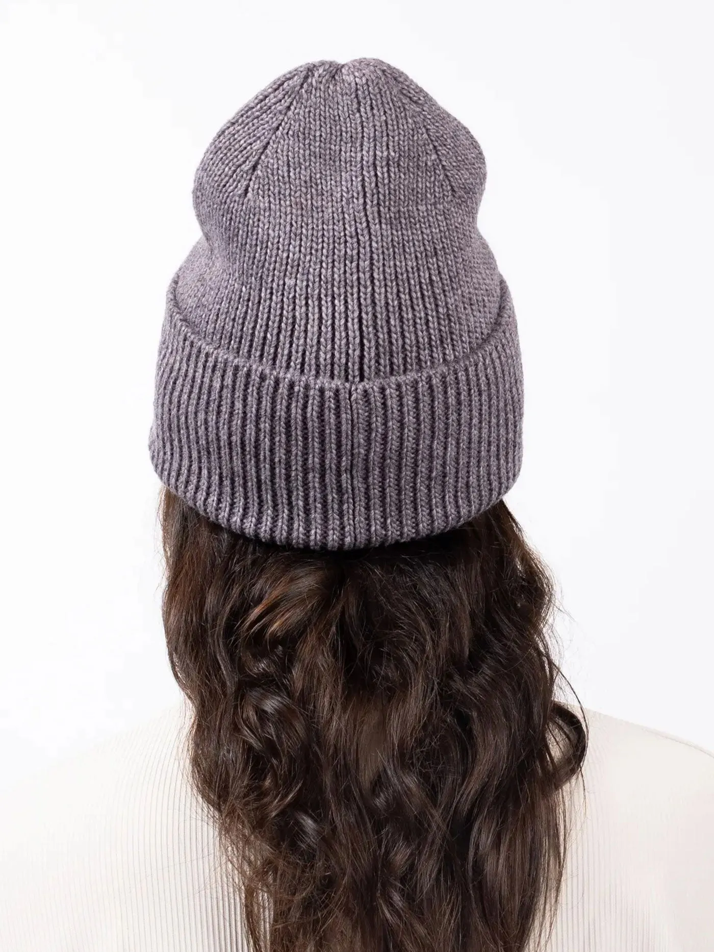 Easter Rib Wool Grey Melange Beanie