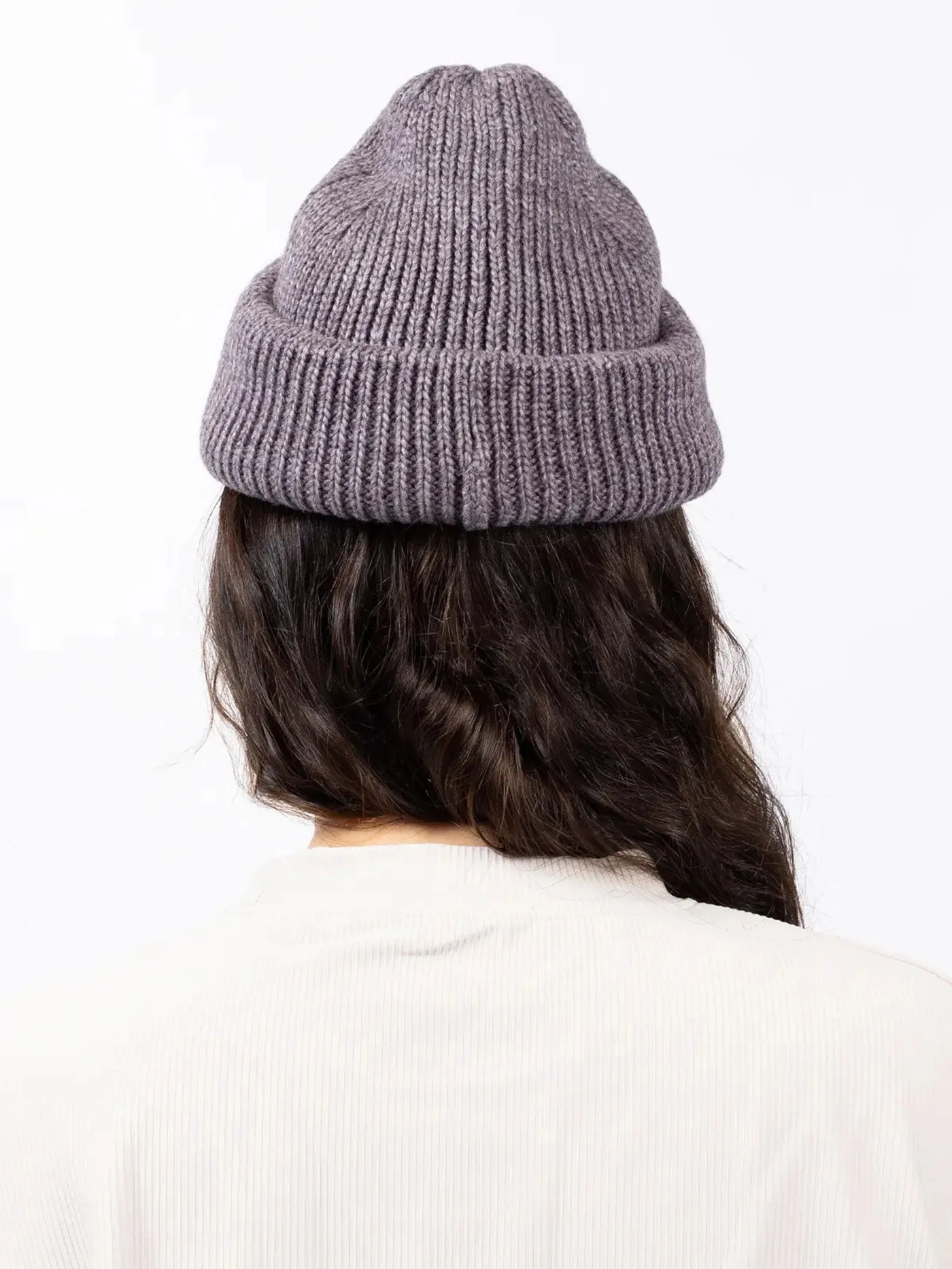 Easter Rib Wool Grey Melange Beanie