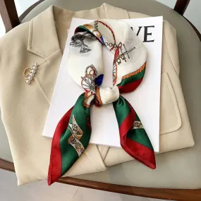 Emelay® – Luxury Silk Feeling Square Scarf