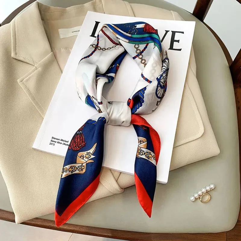 Emelay® – Luxury Silk Feeling Square Scarf