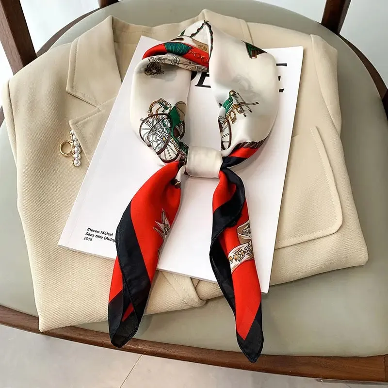 Emelay® – Luxury Silk Feeling Square Scarf