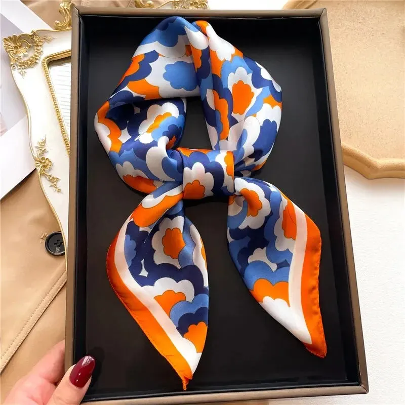 Emelay® – Luxury Silk Feeling Square Scarf