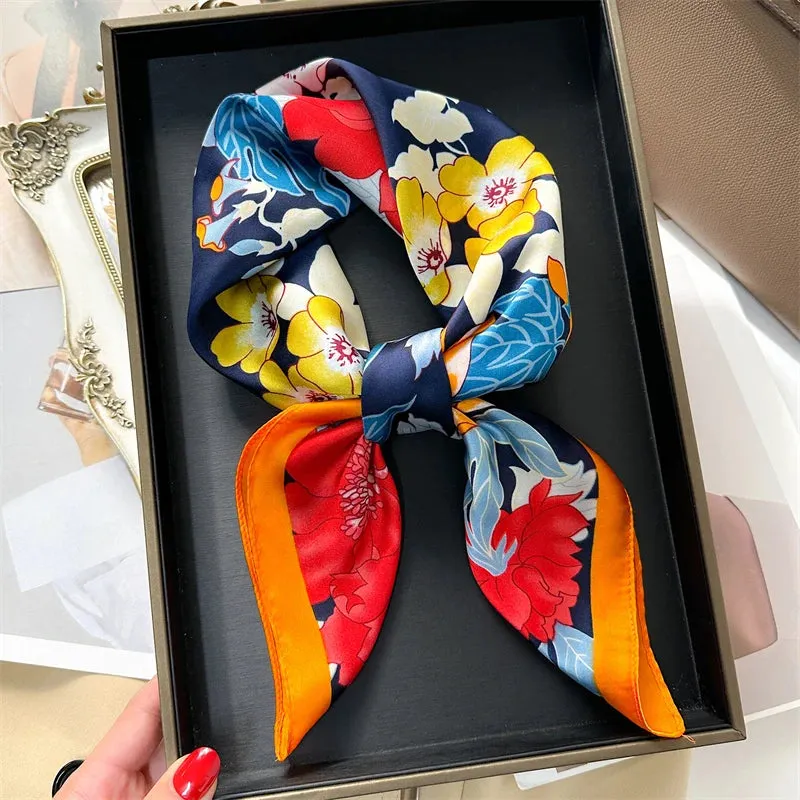 Emelay® – Luxury Silk Feeling Square Scarf