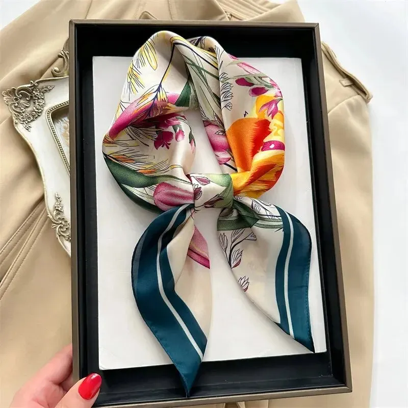 Emelay® – Luxury Silk Feeling Square Scarf