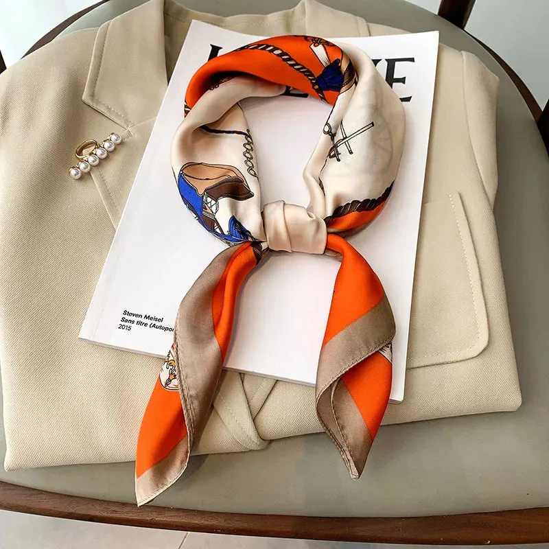 Emelay® – Luxury Silk Feeling Square Scarf