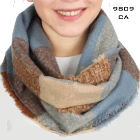 Final Sale Camel Multi Color Woven Infinity Scarf