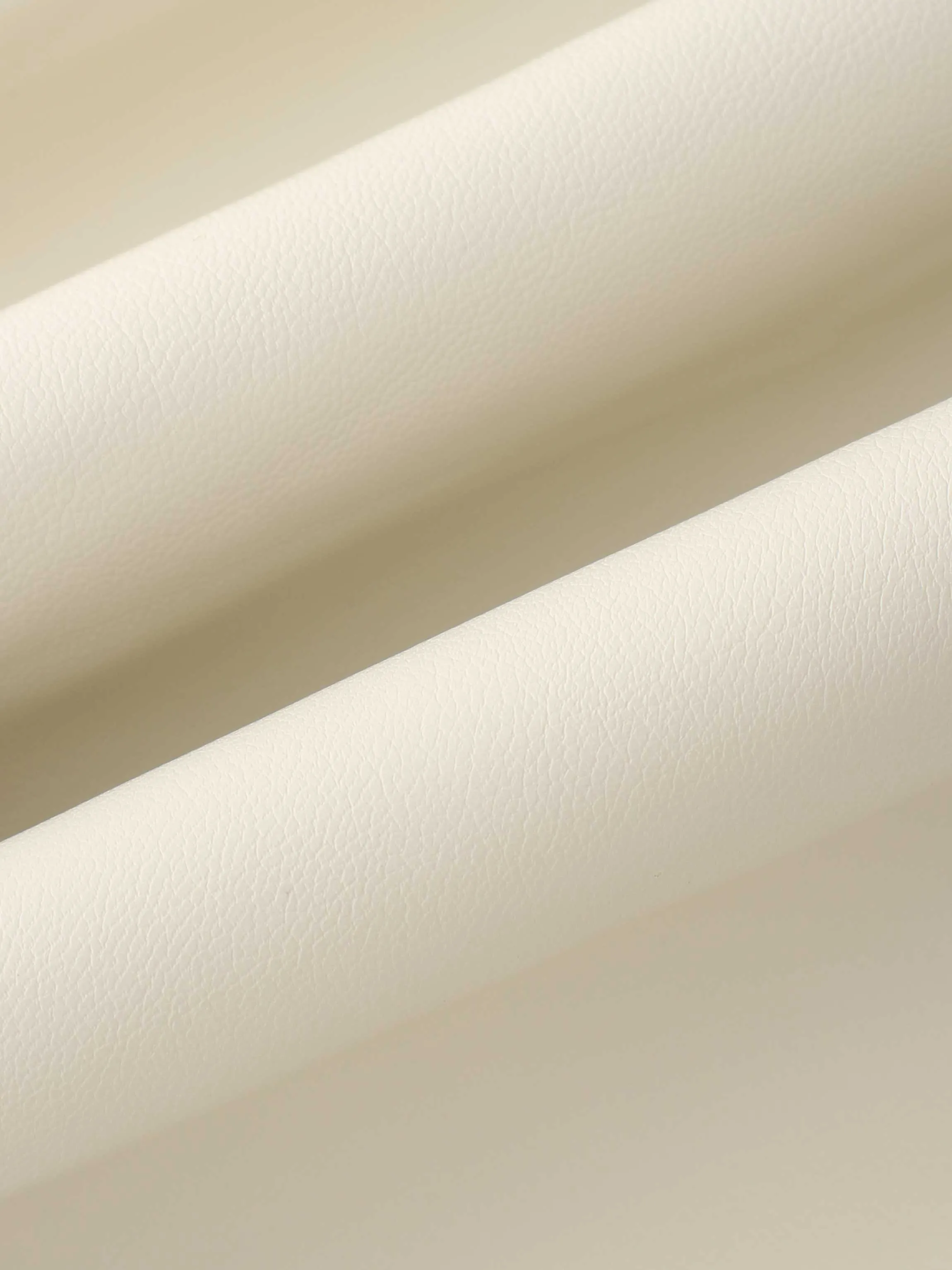 Flare Leather Skirt 27"-Ivory