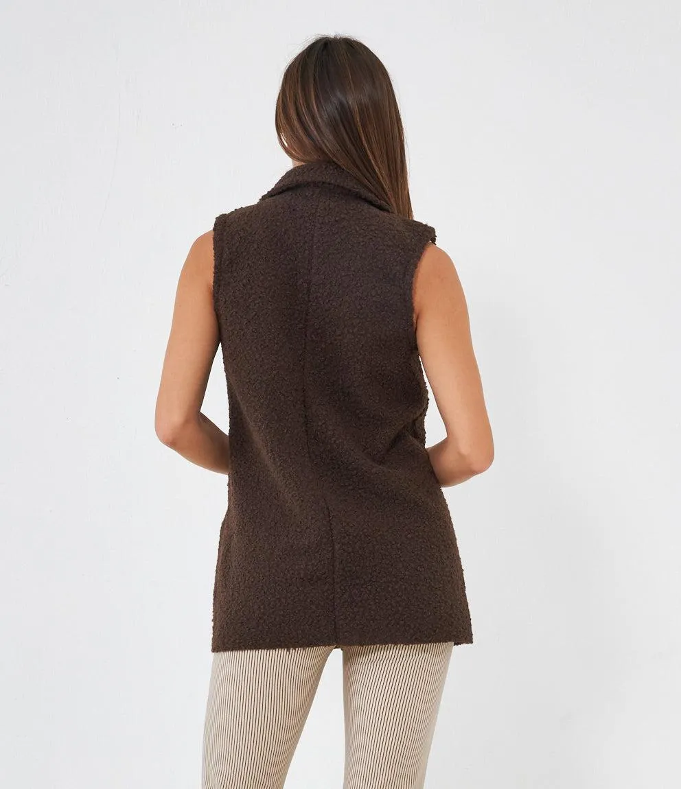 Gilet effetto bouclè