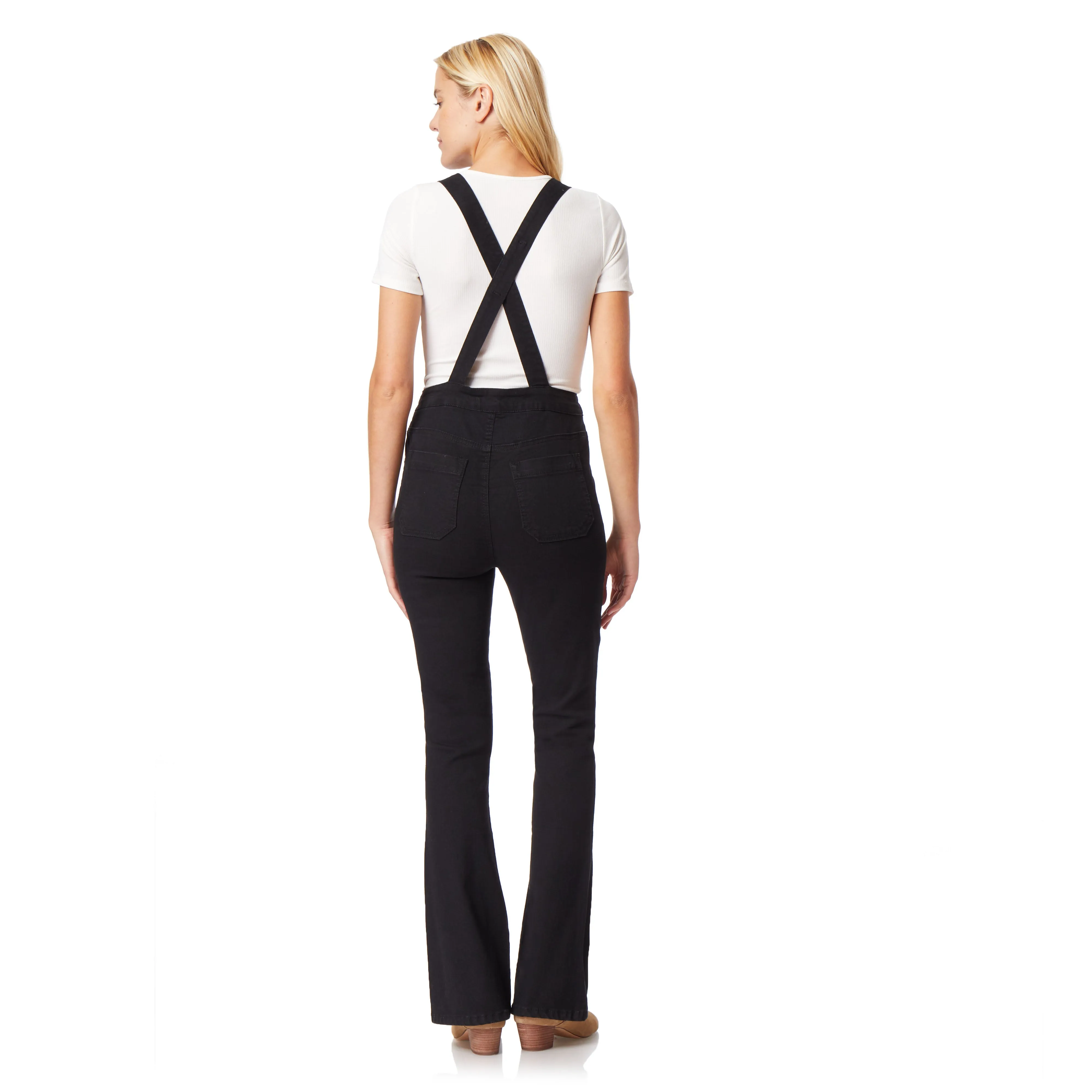 High Rise Flare Overalls
