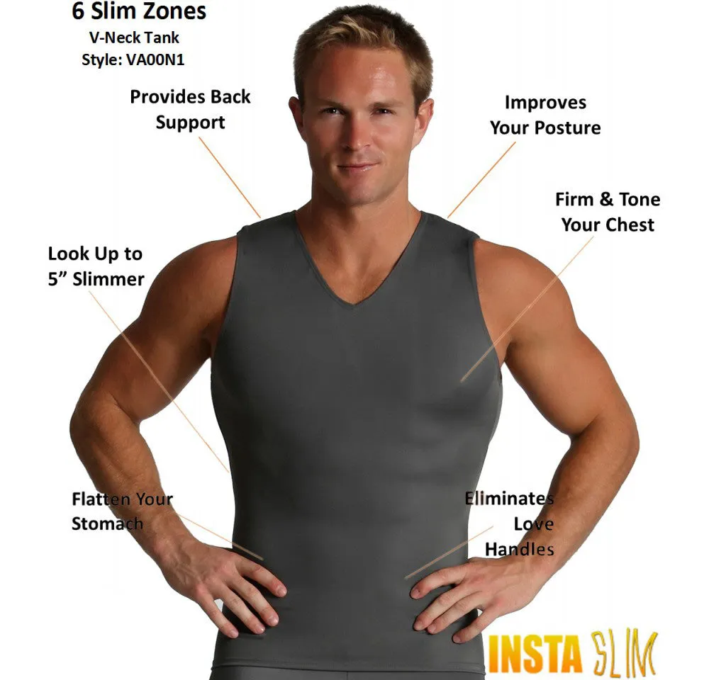 Insta Slim Activewear Compression Sleeveless V-Neck Tank VA00N1 by InstantFigure - InstaSlim - InstantRecoveryMD