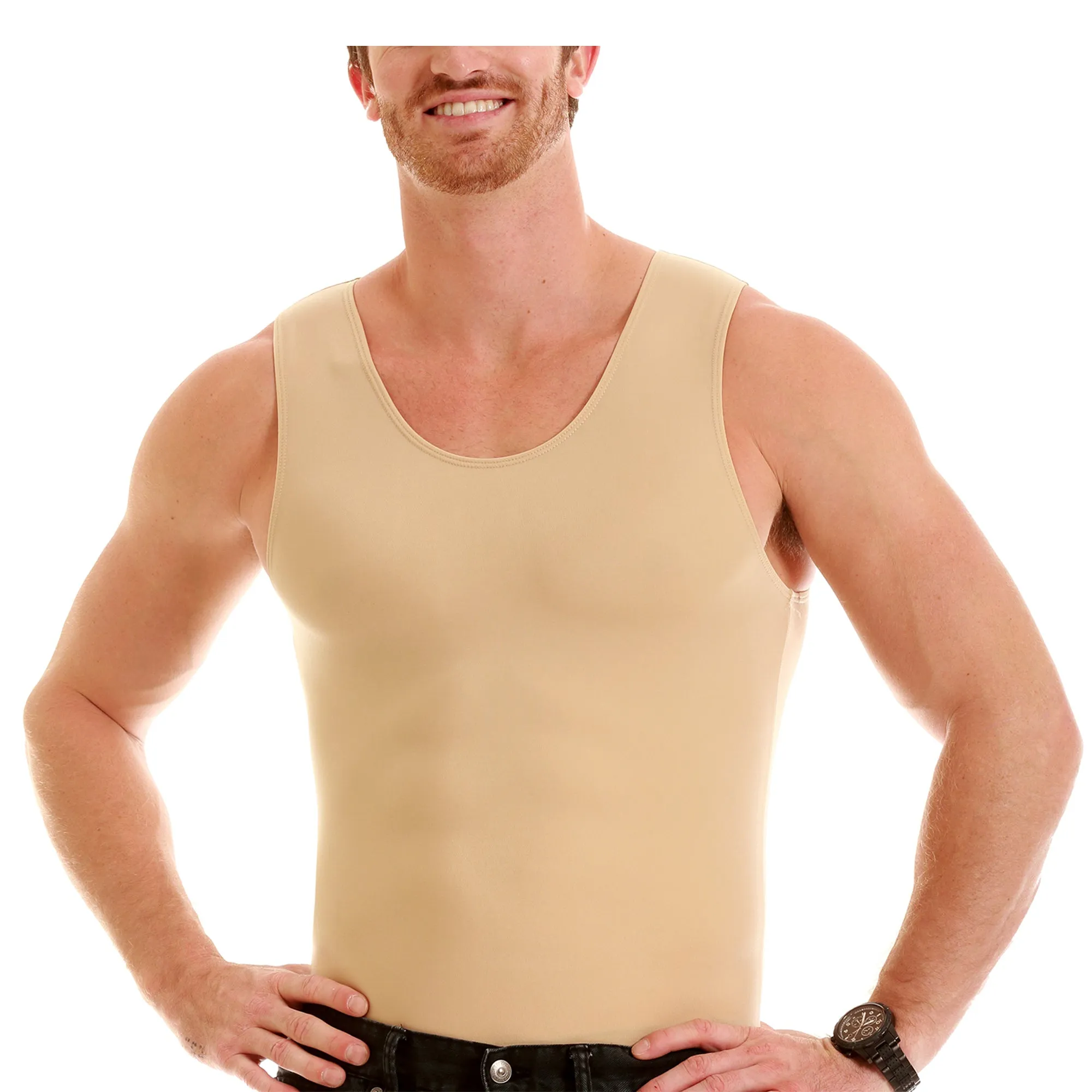 Insta Slim Big & Tall Compression Muscle Tank MS0001BT by InstantFigure - InstaSlim - InstantRecoveryMD
