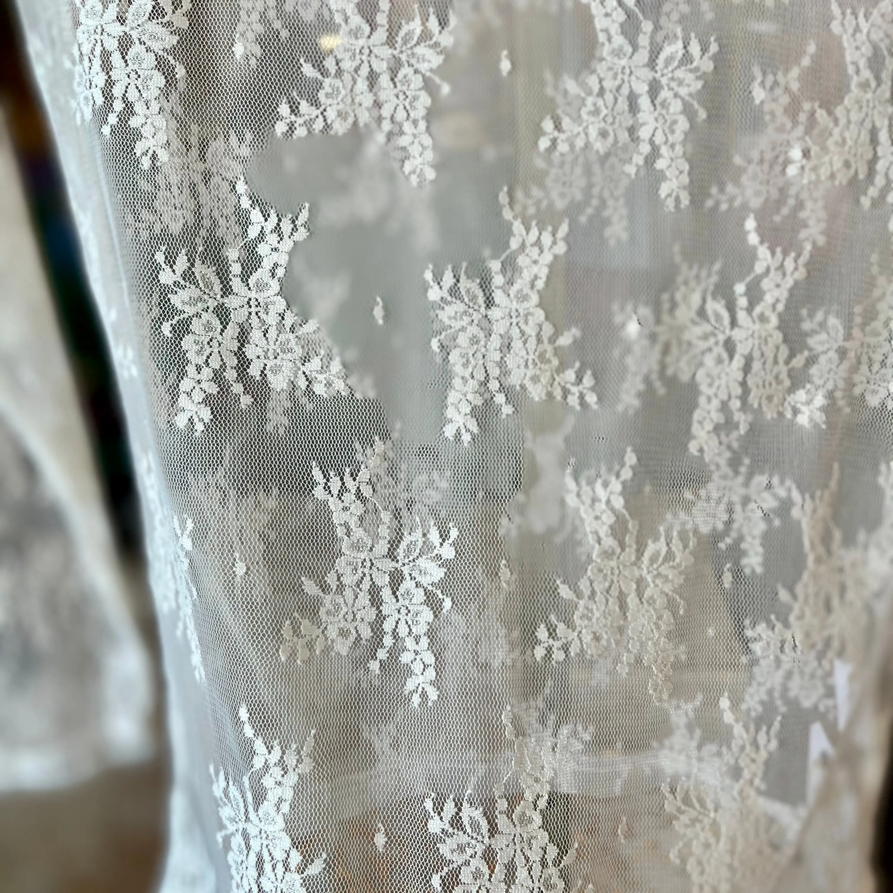 Ivory Lace Shear Top