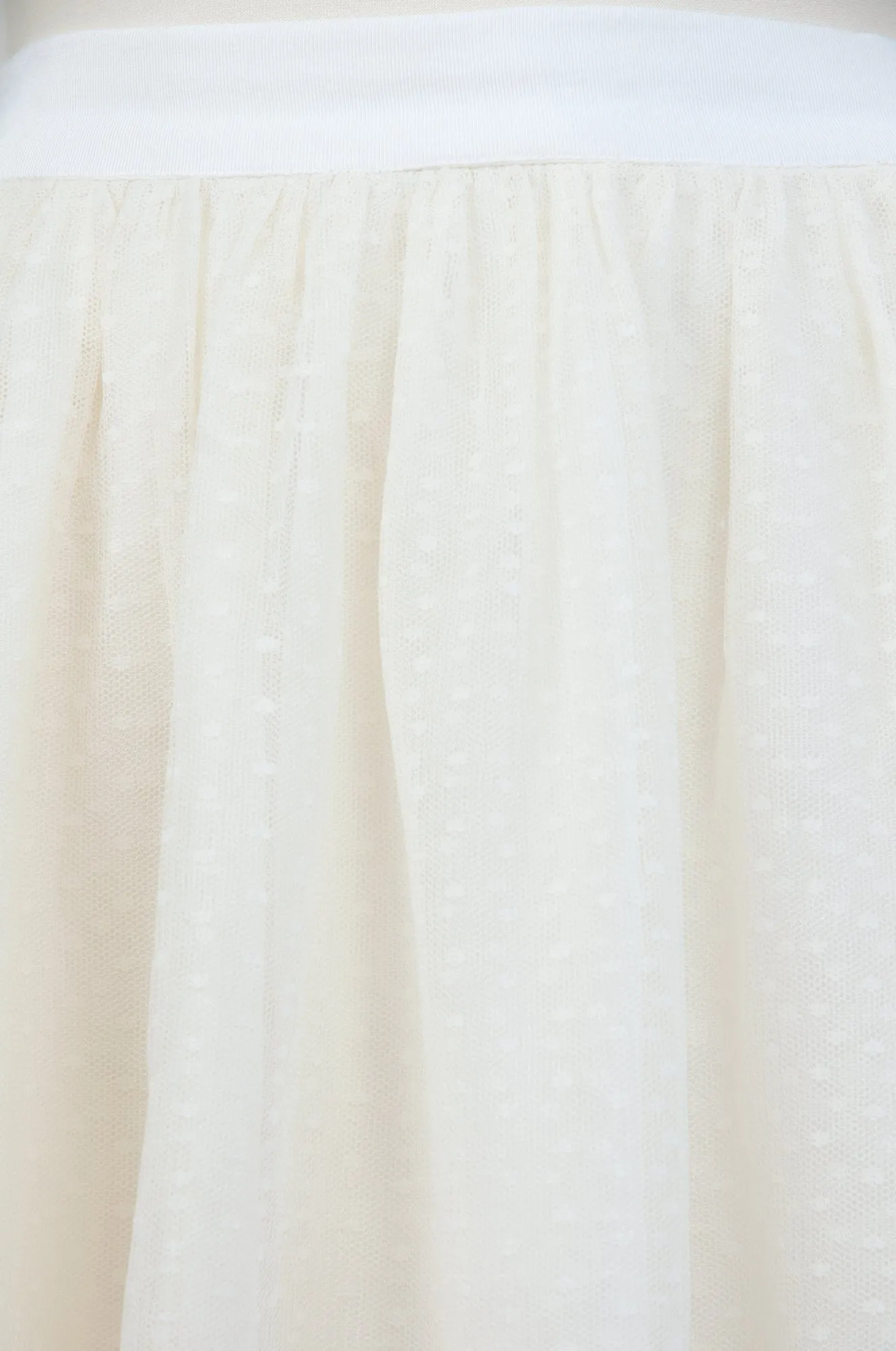 Ivory petticoat short veil skirt