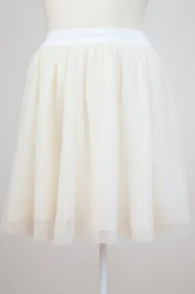 Ivory petticoat short veil skirt