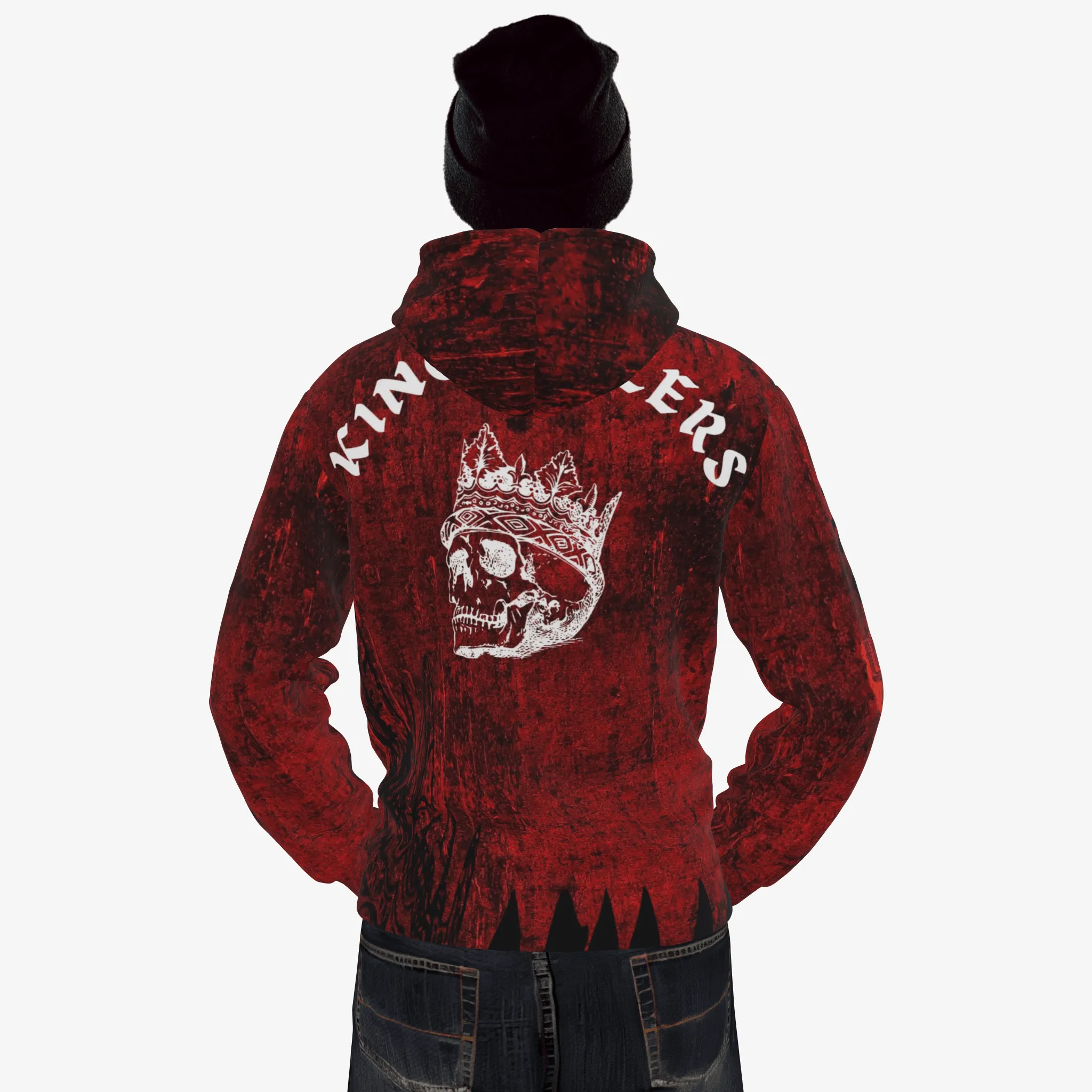KingKillers Red Grunge Hoodie