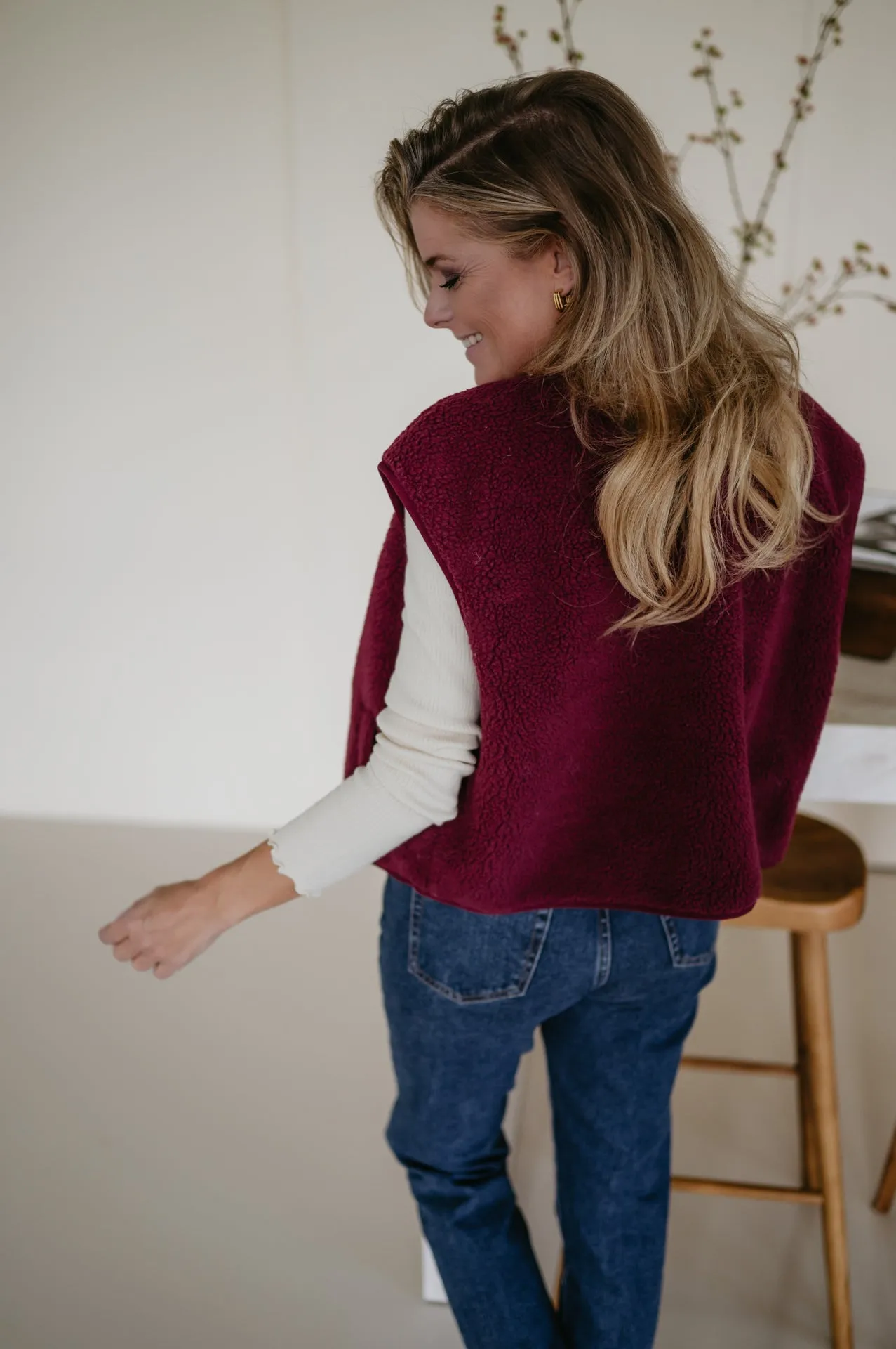 Ledra gilet I Bordeaux