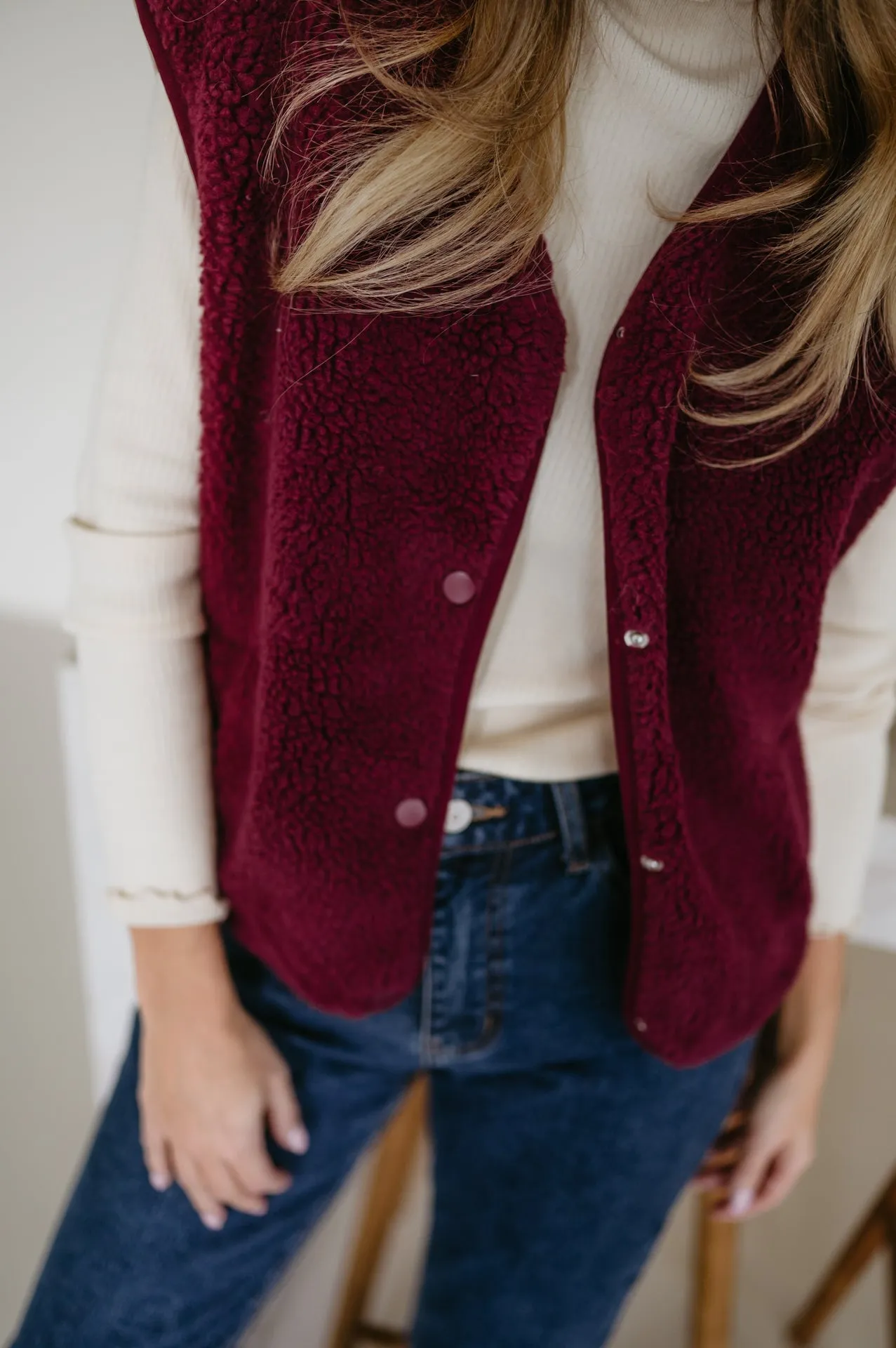 Ledra gilet I Bordeaux