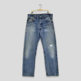 Levi's 501XX Distressed Faded Stonewash Jeans Size 31x29.5