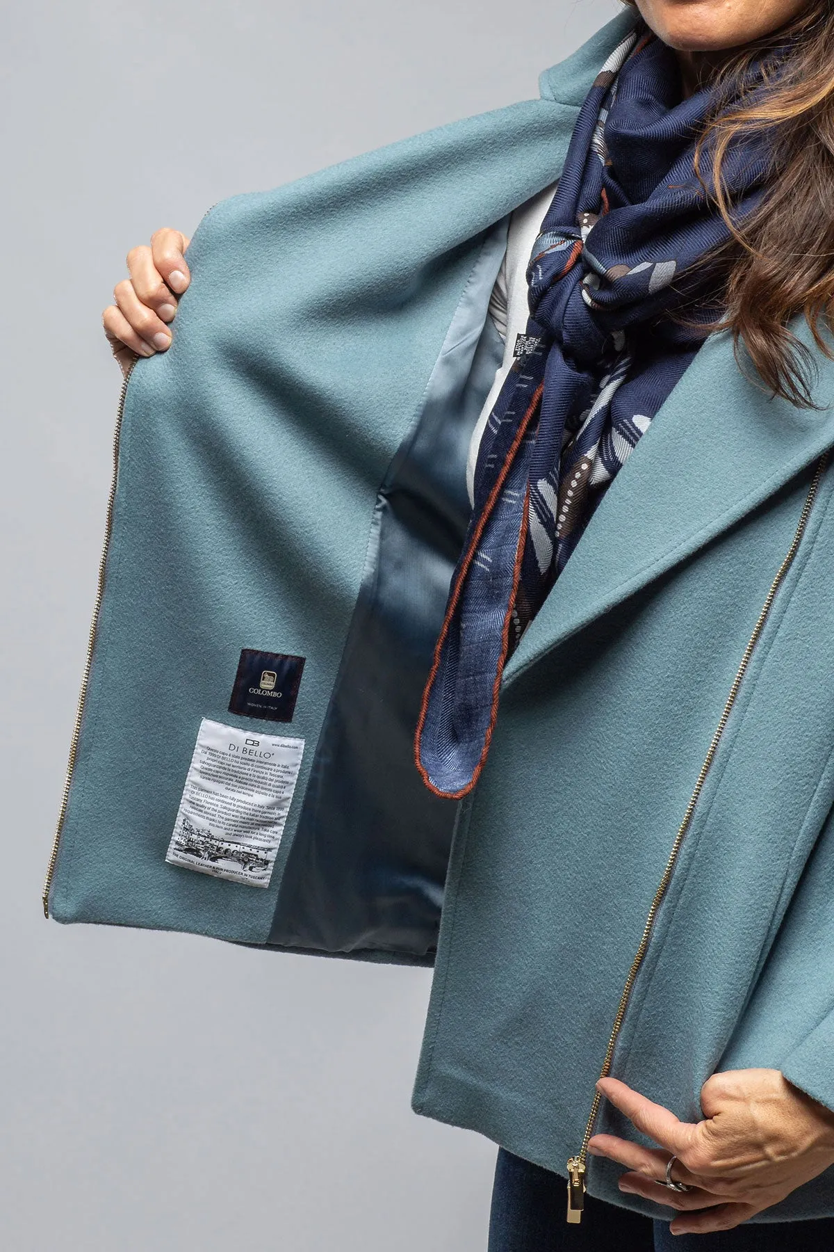 Liv Side Zip Wool Coat