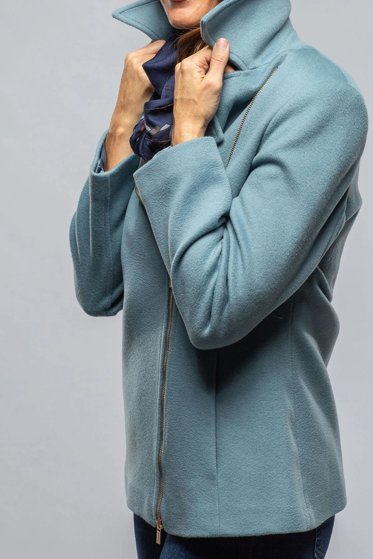 Liv Side Zip Wool Coat