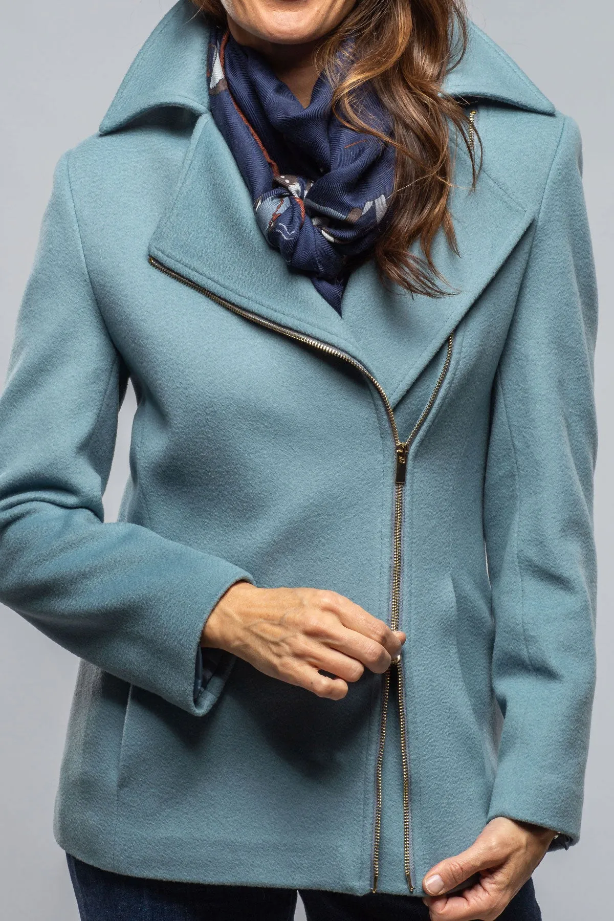 Liv Side Zip Wool Coat