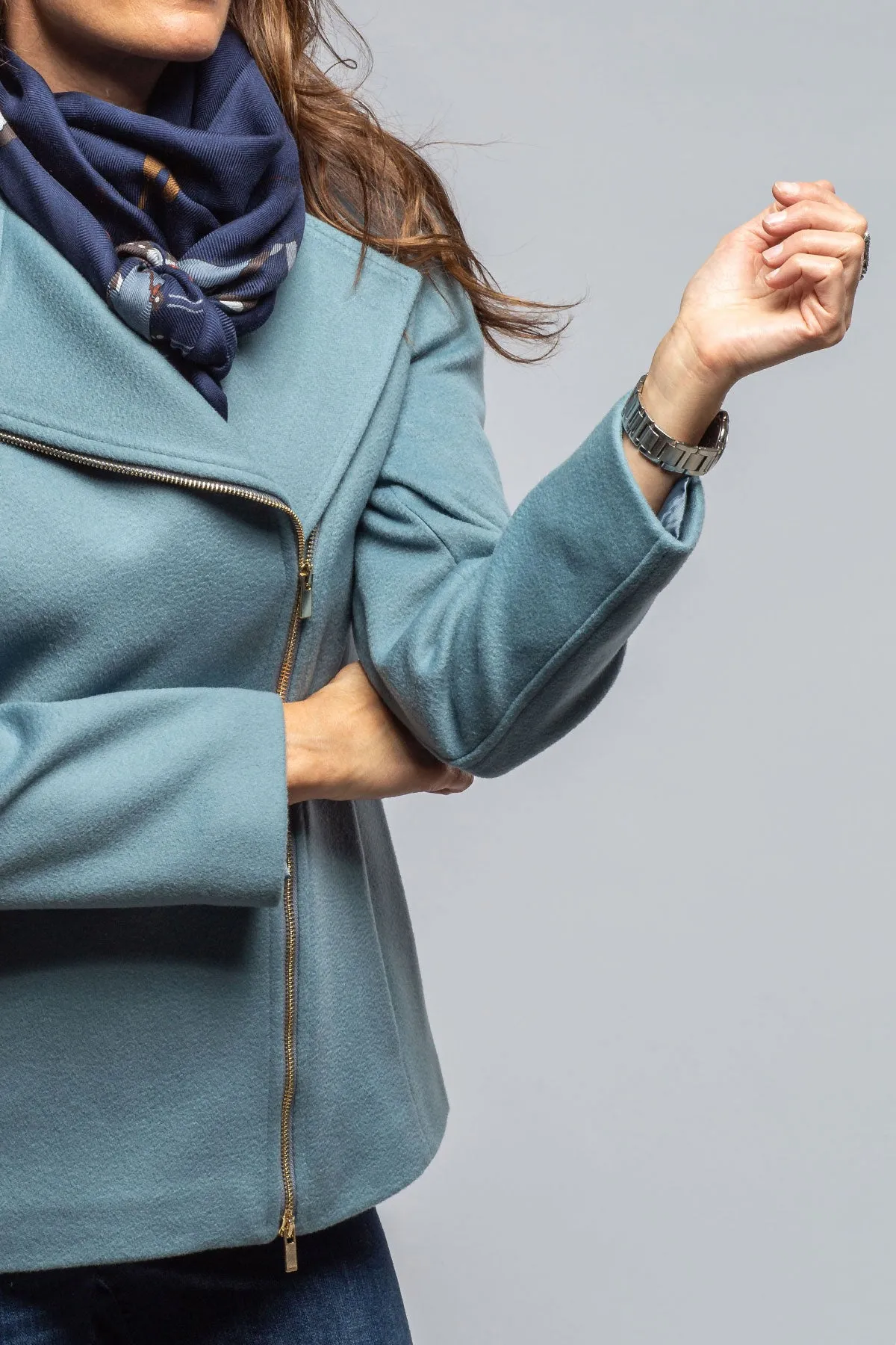 Liv Side Zip Wool Coat